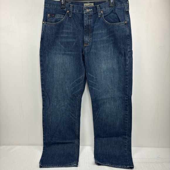 Wrangler Other - Wrangler 20X Jeans Mens 35x32 Blue Style 01 Competition Western Cowboy Whiskered